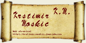 Krstimir Moskić vizit kartica